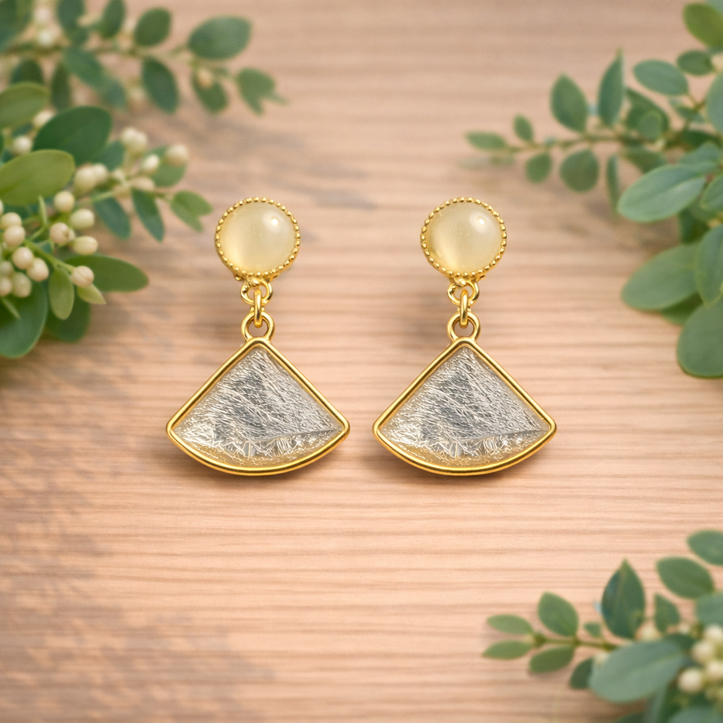 Aretes Brisa de mármol