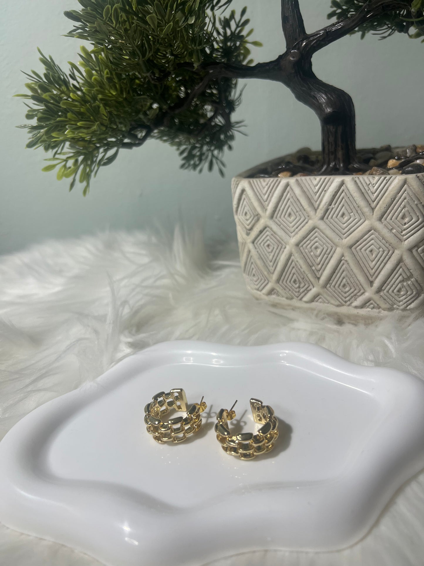Aretes Aro Dorado Elegance