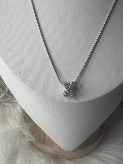 Collar Silver Glow “X”