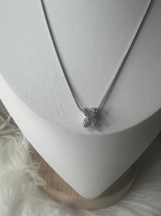 Collar Silver Glow “X”