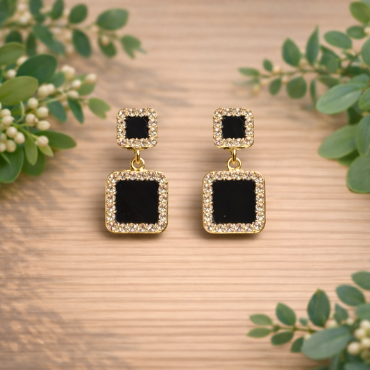 Aretes Black Glam