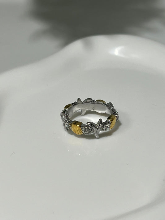 Anillo Brisa Marina Bicolor