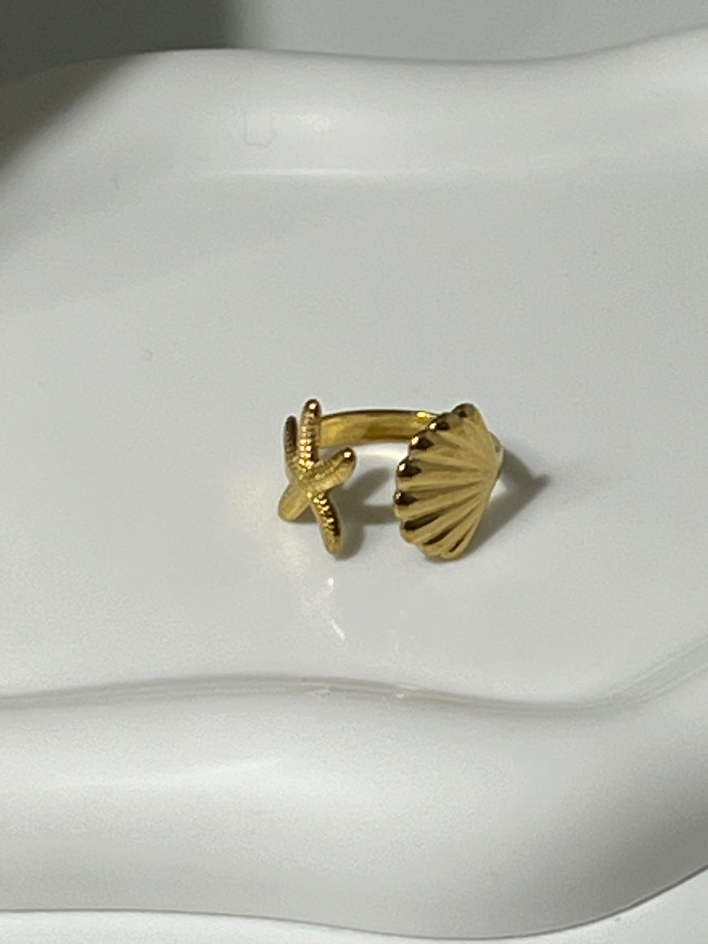 Anillo Costa Marina Dorado