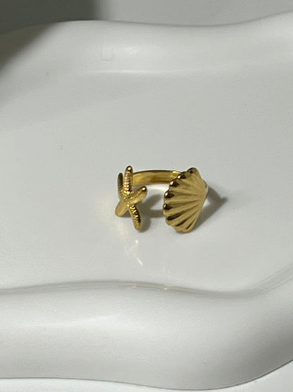 Anillo Costa Marina Dorado