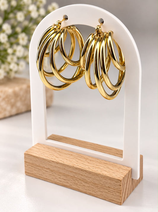 Pantallas Aros Múltiples Dorados