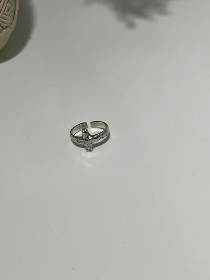 Anillo Cruz Ajustable