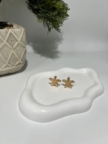 Aretes Estrella Del Mar Dorada
