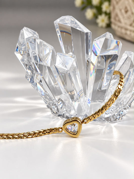 Pulsera Corazón Brillante