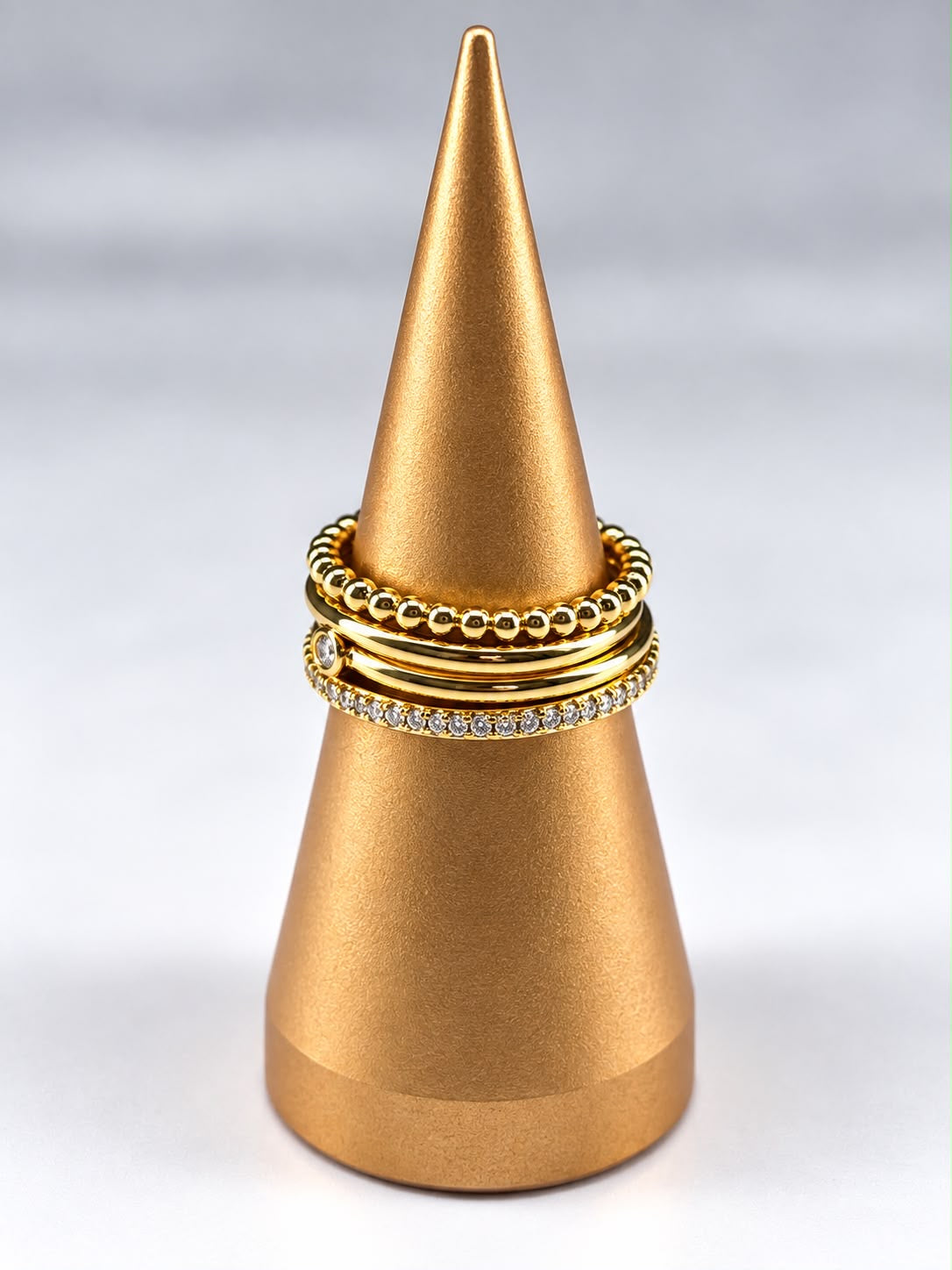 Set de Anillos Golden Elegance