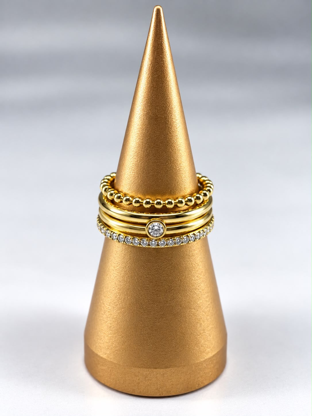 Set de Anillos Golden Elegance
