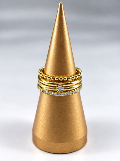Set de Anillos Golden Elegance