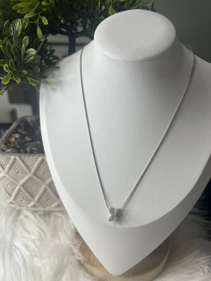 Collar Silver Glow “X”