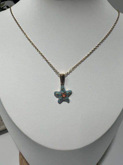 Collar Estrella Marina Turquesa