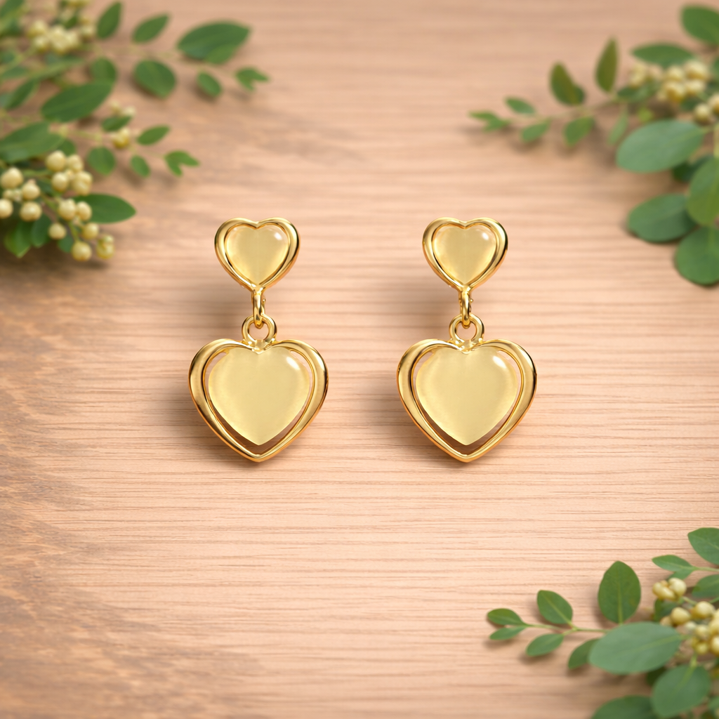 Aretes Double Heart