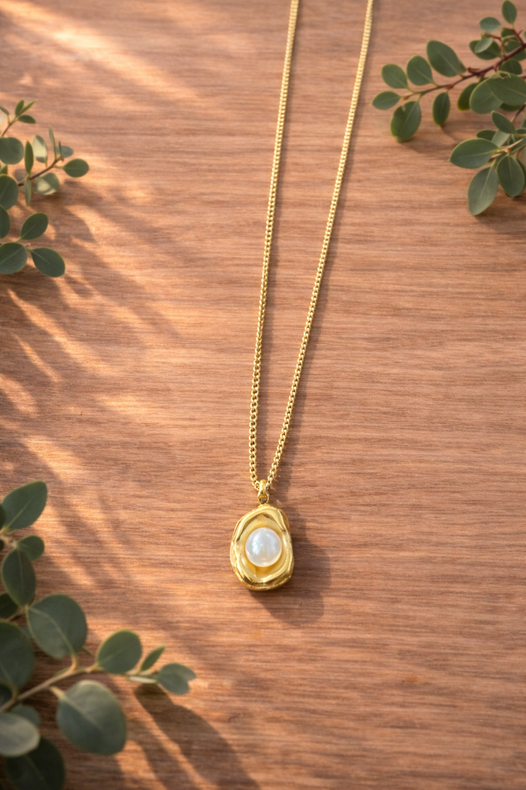 Cadena Perla Royal Gold